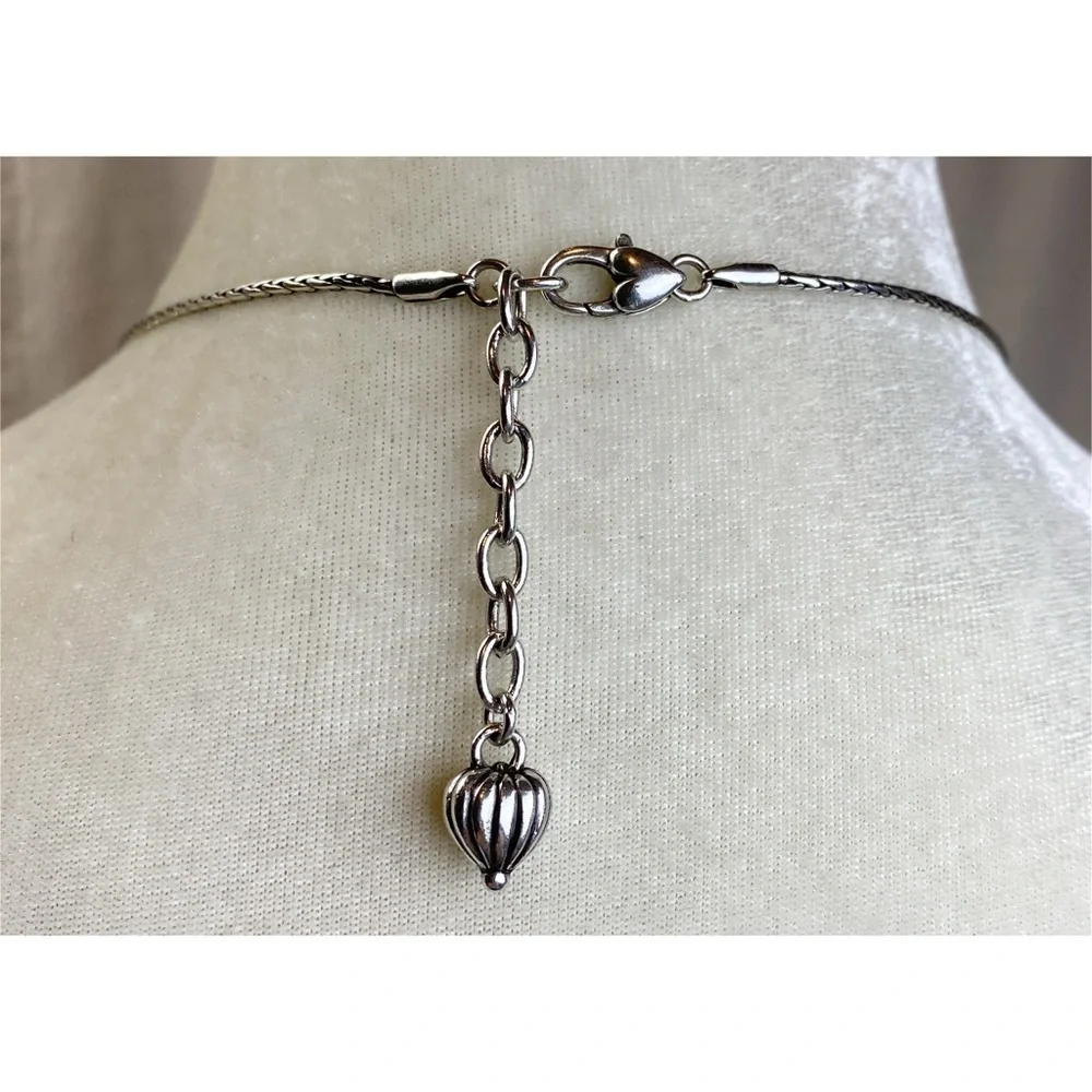 Brighton Reversible Silver gold bar pendant necklace w tin